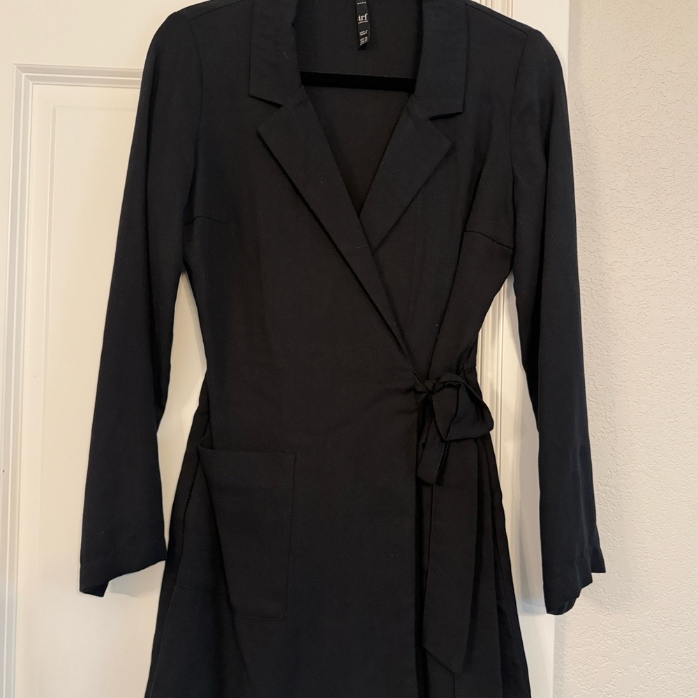 Zara Black Wrap Blazer Romper